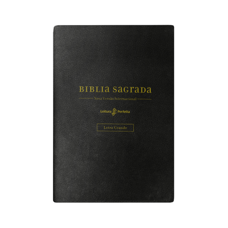 BÍBLIA NVI, COURO SOFT, PRETO, LETRA GRANDE, COM ESPAÇO PARA ANOTAÇÕES, LEITURA PERFEITA