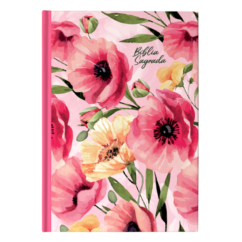 BÍBLIA NVI ECONÔMICA, CAPA DURA FLORIDA, PRIMAVERA