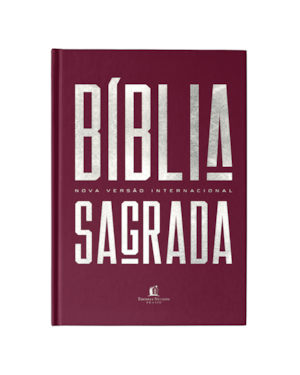 BÍBLIA NVI ECONÔMICA, CAPA DURA VINHO, PEDRA ANGULAR