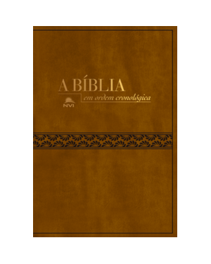 Bíblia NVI em ordem cronológica: Capa marrom