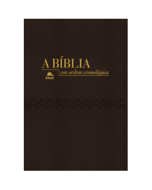Bíblia NVI em ordem cronológica: Capa preta