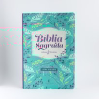 BÍBLIA NVI, LETRA GIGANTE, CAPA LUXO, FLORES, LEITURA PERFEITA