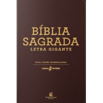 BÍBLIA NVI, LETRA GIGANTE, CAPA LUXO MARROM, LEITURA PERFEITA