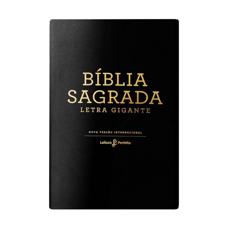 BÍBLIA NVI, LETRA GIGANTE, FONTE LEITURA PERFEITA, CAPA LUXO PRETA