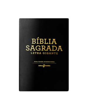 BÍBLIA NVI, LETRA GIGANTE, FONTE LEITURA PERFEITA, CAPA LUXO PRETA