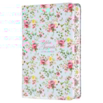 BÍBLIA NVI LETRA GRANDE, CAPA LUXO COM TRILATERAL DECORADA, FLORES, MAXIMALISTA, LEITURA PERFEITA