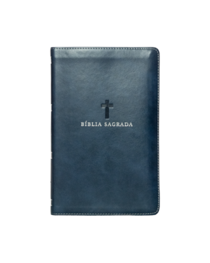 BÍBLIA NVI, LETRA GRANDE, FONTE LEITURA PERFEITA, CAPA LUXO AZUL: BÍBLIA SAGRADA NOVA VERSÃO INTERNACIONAL