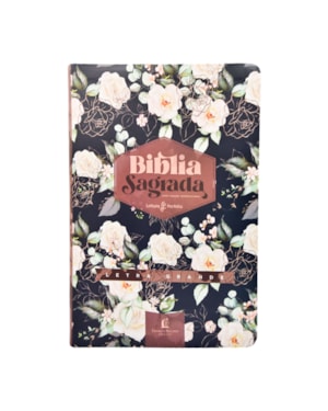 BÍBLIA NVI, LETRA GRANDE, FONTE LEITURA PERFEITA, COM ESPAÇO PARA ANOTAÇÕES, CAPA LUXO ROSAS