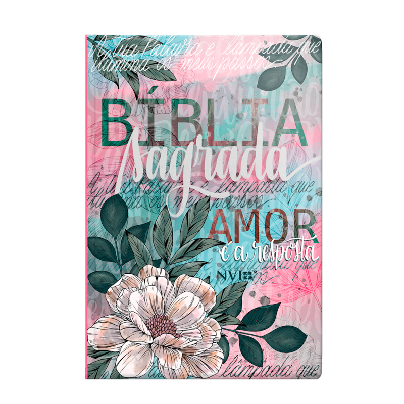 BÍBLIA NVI LETRA NORMAL ESPECIAL - FLOR ARTÍSTICA: NOVO TESTAMENTO EM DUAS CORES