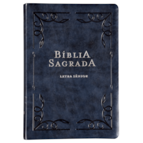 BÍBLIA NVI, LETRA SÊNIOR, COURO-SOFT AZUL, LEITURA PERFEITA