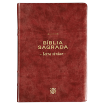 BÍBLIA NVI, LETRA SÊNIOR, COURO-SOFT VINHO, LEITURA PERFEITA
