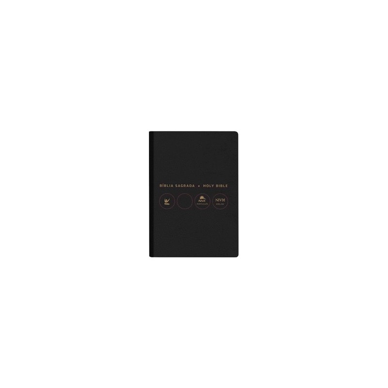 Bíblia NVI português-inglês - Capa preta