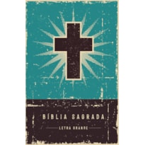BÍBLIA NVI RETRÔ TURQUESA, LETRA GRANDE, CAPA DURA, LEITURA PERFEITA