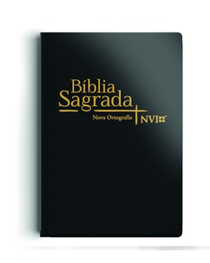 BÍBLIA NVI - SEMI LUXO - LETRA NORMAL - PRETA