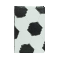 BÍBLIA NVI SLIM, CAPA DE FUTEBOL, COURO-SOFT PRETO E BRANCO, LUXO