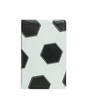 BÍBLIA NVI SLIM, CAPA LUXO PRETO E BRANCO, FUTEBOL