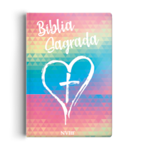 BÍBLIA NVI SLIM SEMI LUXO - CORAÇÃO COLOR: MAIS LEVE E MAIS PRÁTICA