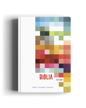 BÍBLIA NVI - TRILÍNGUE EXTRA GIGANTE - FEMININA: UM LIVRO 3 LÍNGUAS.