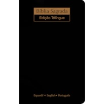 BÍBLIA NVI - TRILÍNGUE EXTRA GIGANTE - LUXO PRETA