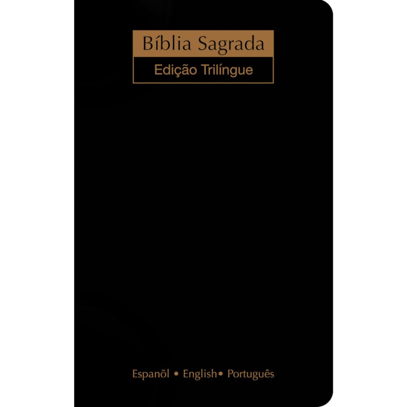 BÍBLIA NVI - TRILÍNGUE EXTRA GIGANTE - LUXO PRETA