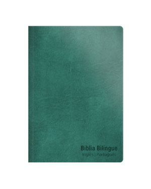BÍBLIA NVT BILÍNGUE - LUXO - ESMERALDA