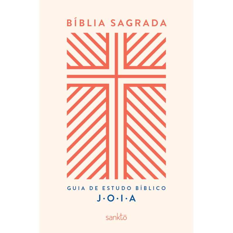 BÍBLIA NVT COM GUIA DE ESTUDO BÍBLICO J.O.I.A.: CAPA CREME