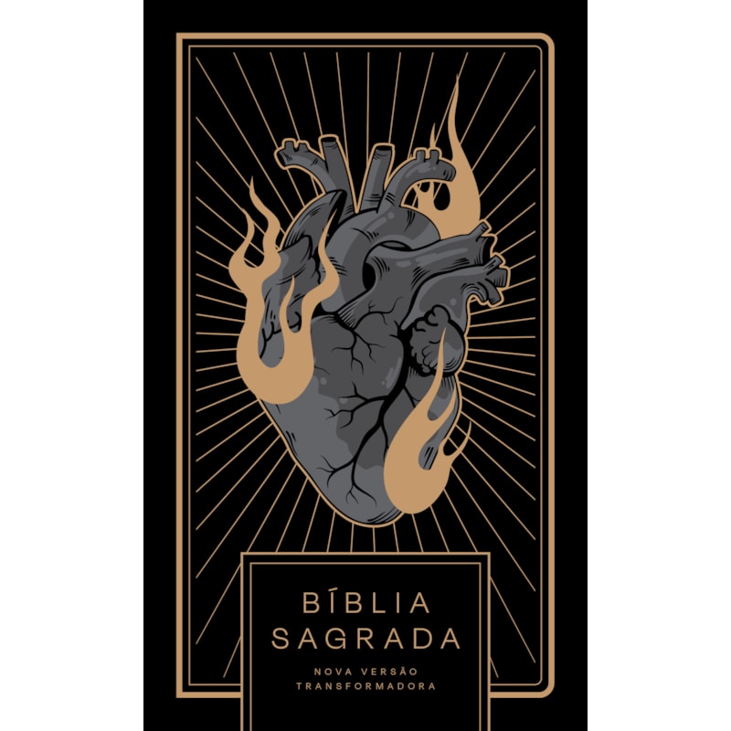 BÍBLIA NVT CORAÇÃO ALL BLACK - LETRA NORMAL: NOVA VERSÃO TRANSFORMADORA