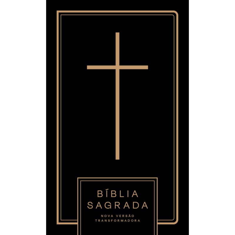 BÍBLIA NVT CRUZ ALL BLACK - LETRA NORMAL: NOVA VERSÃO TRANSFORMADORA