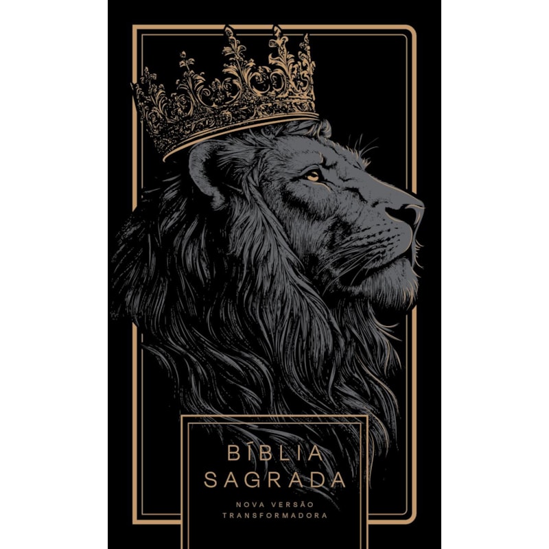 BÍBLIA NVT LEÃO ALL BLACK - LETRA NORMAL: NOVA VERSÃO TRANSFORMADORA
