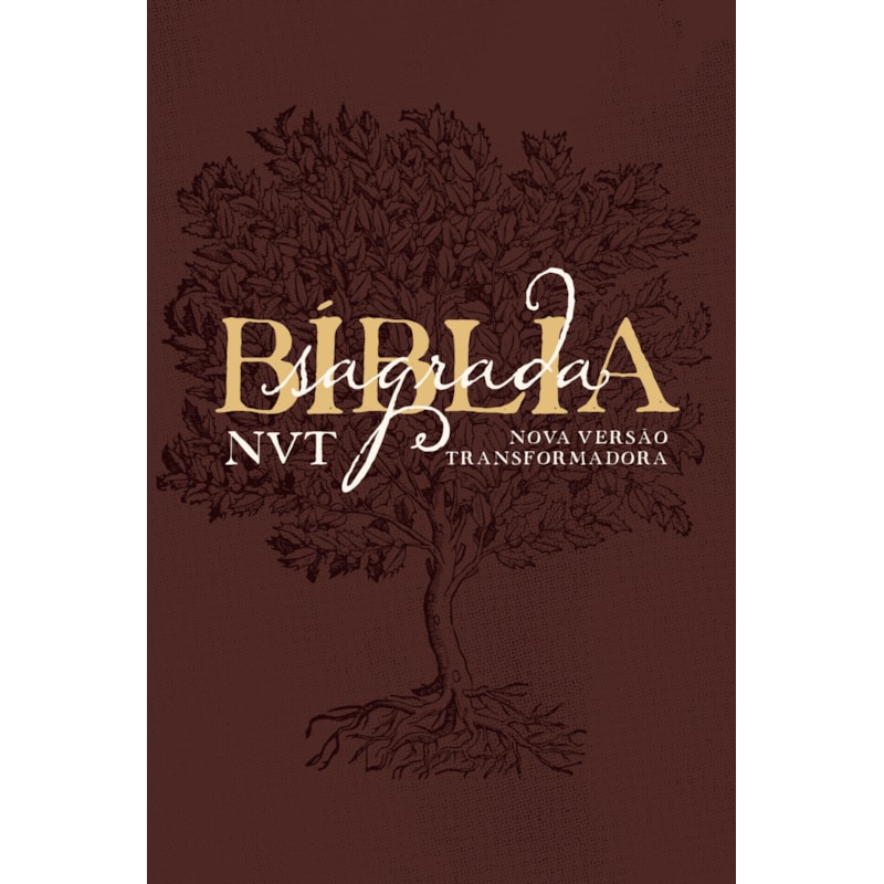BÍBLIA NVT LETRA GRANDE - ÉDEN VINHO: CAPA SOFT TOUCH