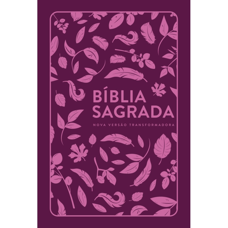 BÍBLIA NVT LETRA NORMAL - FOLHAS PINK