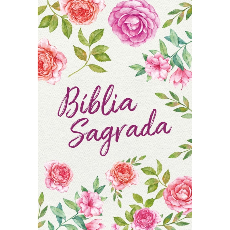 BÍBLIA NVT LETRA NORMAL - TEXTURA FLORAL