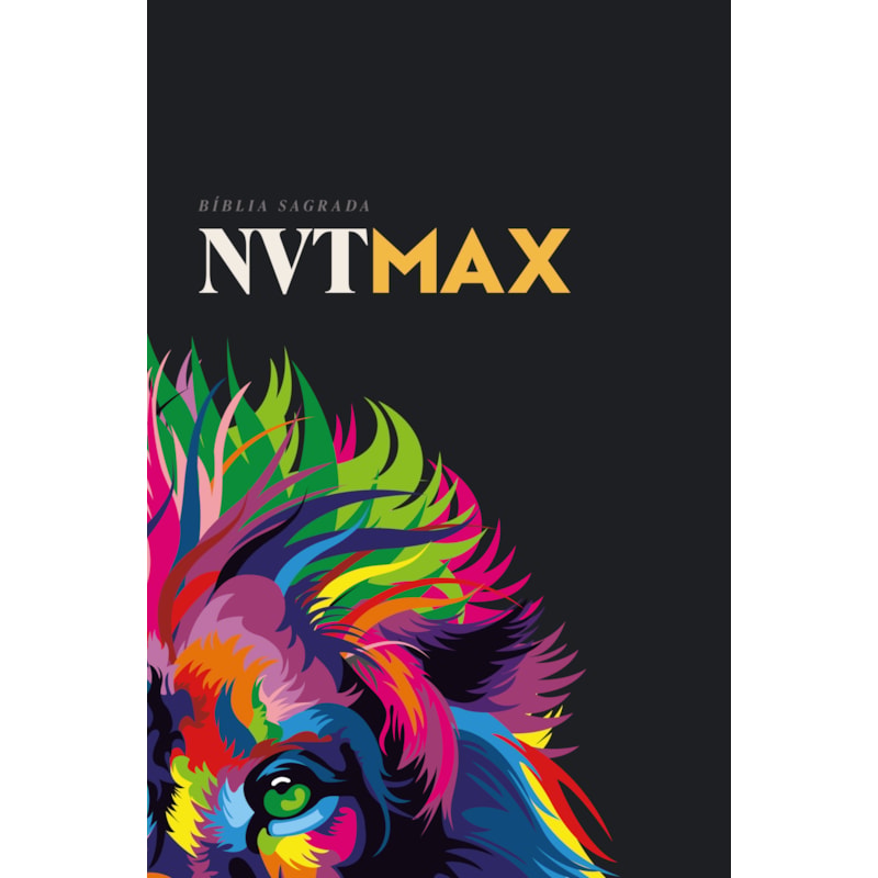 BÍBLIA NVT MAX, LETRA REGULAR, COM PLANO DE LEITURA ANUAL, INTRODUÇÃO AOS LIVROS BÍBLICOS, CAPA DURA LEÃO