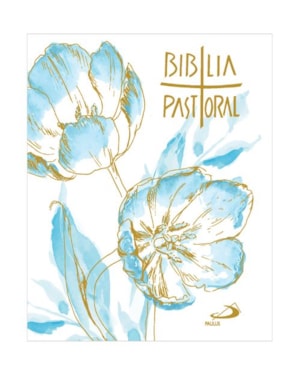 Bíblia Pastoral - Bolso - Floral Azul