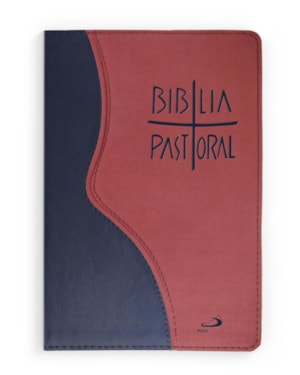 Bíblia Pastoral Média - Zíper - Vinho e Azul: Edição Limitada