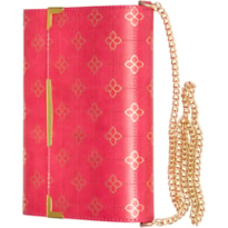 BÍBLIA POCKET NVI, CAPA LUXO CARTEIRA ROSA COM CORRENTE, LEITURA PERFEITA