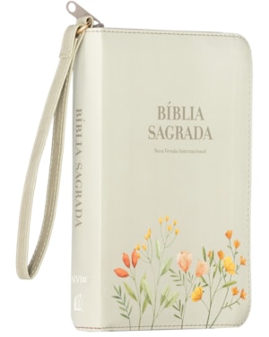 BÍBLIA POCKET NVI, CAPA LUXO FLORIDA COM ALÇA, LEITURA PERFEITA