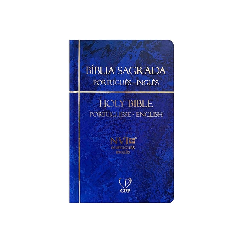 BÍBLIA PORTUGUÊS-INGLÊS HOLY BIBLE AZUL