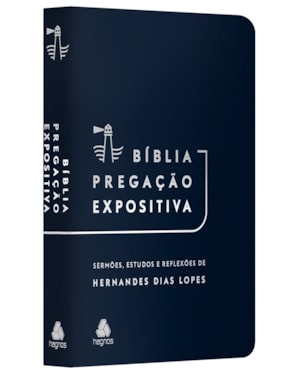 Bíblia Pregação Expositiva | RA | PU luxo azul escuro