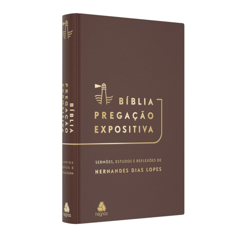 BÍBLIA PREGAÇÃO EXPOSITIVA | RA | PU LUXO MARROM