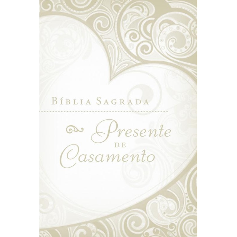 BÍBLIA PRESENTE DE CASAMENTO, NTLH, COURO SOFT, BRANCO, CAIXA DE PRESENTE