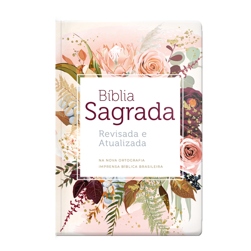 BÍBLIA RA - LETRA GRANDE - FLOR DE HENNA