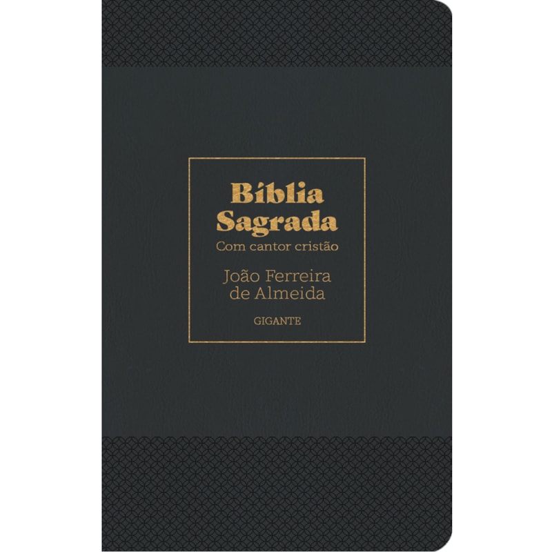 BÍBLIA RC GIGANTE COM CANTOR CRISTÃO COM LETRA - LUXO PRETA