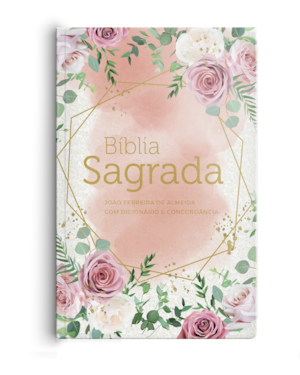 BÍBLIA RC GRANDE - DICIONÁRIO E CONCORDÂNCIA ROSAS BLUSH