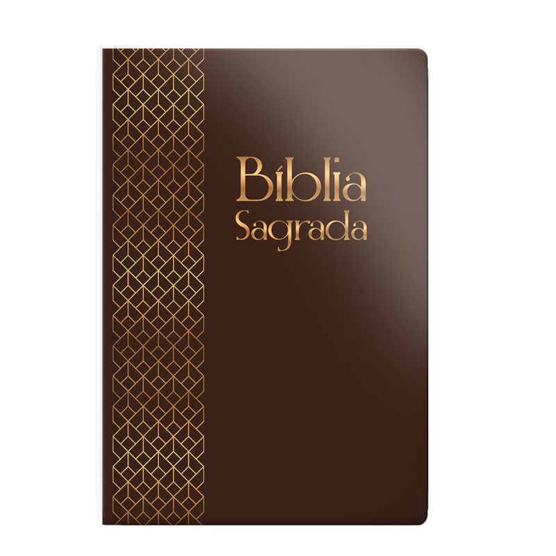 BÍBLIA RC LETRA GRANDE - CAPA SEMI LUXO MARROM