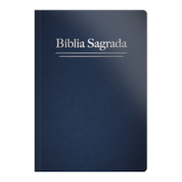 BÍBLIA RC LETRA GRANDE SEMI LUXO AZUL