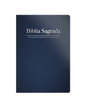 BÍBLIA RC LETRA GRANDE SEMI LUXO AZUL