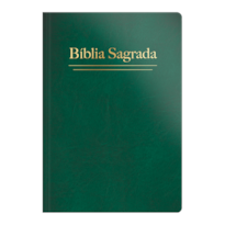 BÍBLIA RC LETRA GRANDE SEMI LUXO VERDE