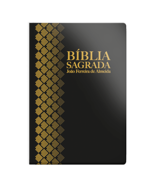 BÍBLIA RC LETRA NORMAL SEMI LUXO PRETA