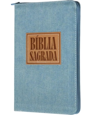 BÍBLIA SAGRADA ACF SLIM, CAPA JEANS, LEITURA PERFEITA